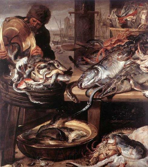 SNYDERS, Frans The Fishmonger Norge oil painting art